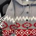 Pure Hooded Cardigan Men's Autumn Winter Lazy High-end Japanese Style Color-blocking Knitted Sweater Jacket Christmas Outfit_viptrois.com