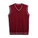 Men's Clothing Autumn And Winter Foreign Trade New Men's Thin V Neck Vest Vest Men's Casual Slim Knitted Vest Vest_viptrois.com