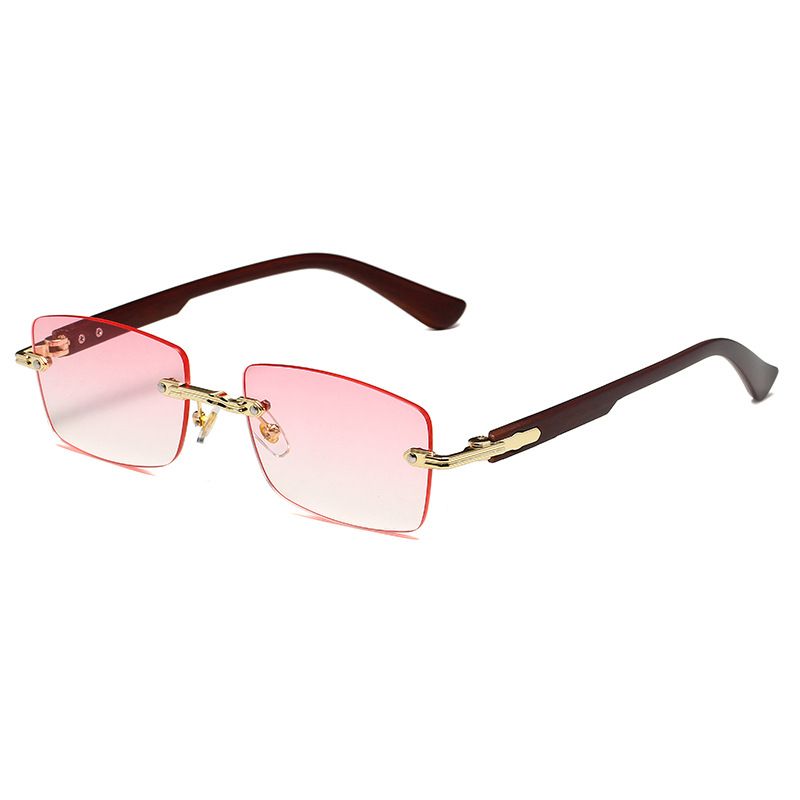Square Frameless Sunglasses - Compact UV400 Tech Shades (2025 Minimalist Trend)_viptrois.com