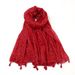 Gold Stamping Polka Dot Cotton Linen Feel Tassel Scarf Spring Summer Fashion Thin Women Versatile Decorative Ethnic_viptrois.com