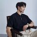 Men's Clothing Waffle Ice Silk Polo Shirt Black Men's Elastic Free Ironing Casual Business Design Lapel Knit Sweater Short Sleeves_viptrois.com