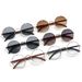 Men's Sunglasses Steam Punk Sunglasses Personality Retro Metal Round Sunglasses Wood Grain Legs Trendy Sunglasses_viptrois.com