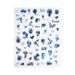 2025 New Ocean - Themed Nail Stickers - Dolphin, Jellyfish, Starfish, Shell - Ladies' Self - Adhesive Nail Decorations_viptrois.com