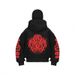 Men's Clothing Station Trendy Brand Pattern Masked Double Hooded Zipper Sweater Trendy Top_viptrois.com