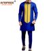 Men's clothing African ethnic solid color men's casual jacket + pants_viptrois.com