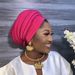 Women's Scarves Beauty Strip Multi Layer Exaggerated Turban Cap Hat Muslim Headscarf Hat_viptrois.com