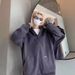 Autumn New Double Zipper Hooded Cardigan Sweatshirt Men's Loose Sports Casual Hoodie Jacket_viptrois.com