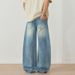 Men's Clothing & Archer0603 & American Streetwear Light Color Heavyweight High Street Scimitar Jeans Men's Loose Ripped Pants Long Pants_viptrois.com