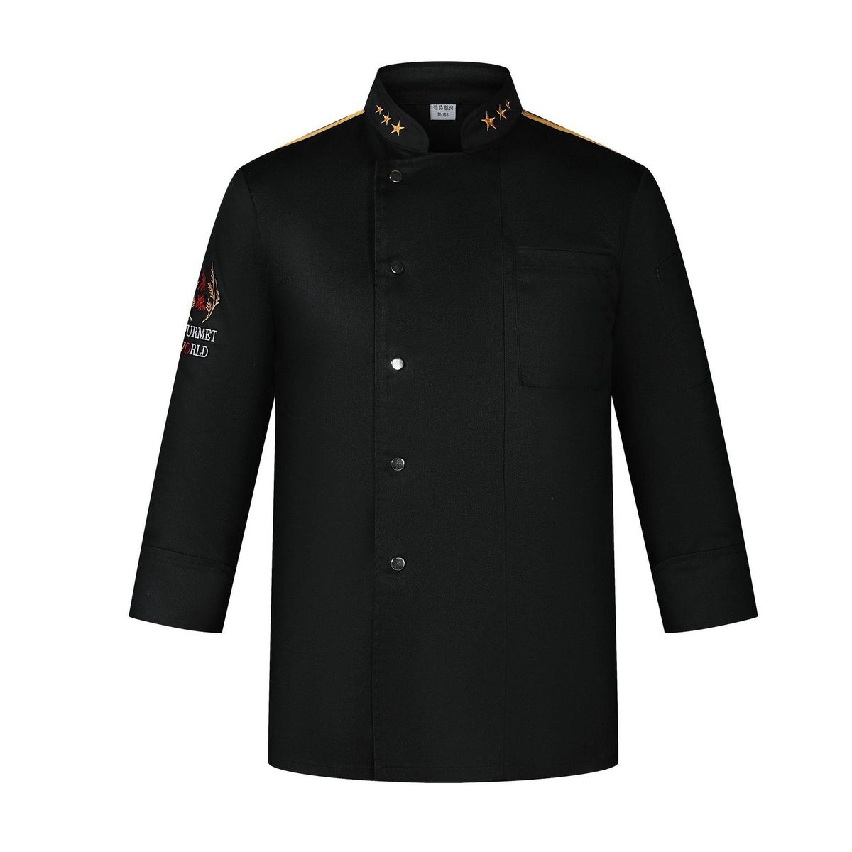 Men's Clothing Chef Work Clothes Long Sleeve Autumn And Winter Kitchen Kitchen Clothing Men And Women Hotel Chef Clothes_viptrois.com