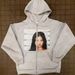 25 Spring Auumn European And American Version Unisex Cue Hoodie Youh Oversized Sweashir Casual Clohes Zipper_viptrois.com