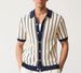 Men's Solid Color Short Sleeved Lapel Knitted Polo Shirt_viptrois.com