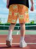 Unbeatable Quality Men's Trendy Fitness Running Sports Basketball Shorts, Vacation Surfing Beach Shorts_viptrois.com
