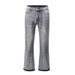 Men's Clothing The Same Style Of Ink Washed Flared Jeans From European And American High Streets_viptrois.com