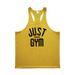 JUST GYM Men's Cotton Fitness Vest American I-shaped Back Slim Training Clothing Cross-border Popular Tide_viptrois.com