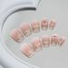 Nails Art Smile Cat Eye Christmas Wear Nail Detachable Nail Patch Nail Piece Nail Sticker Blush Nail 24 Pieces_viptrois.com