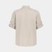 Dongjue Men's Vintage Style T-Shirt Linen Blend Off-Shoulder Slim Fit Short Sleeve Neat Shirt_viptrois.com