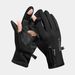 Cycling Gloves Winter Outdoor Sports Warm Gloves Men's Windproof And Waterproof Plus Velvet Zipper Non Slip Bicycle Touch Screen Cycling Gloves_viptrois.com
