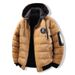 Padded Clothes Men's American Embroidery Down Cotton Thickened Loose Removable Hat Casual Warm Hooded Padded Jacket_viptrois.com