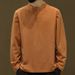 Pulse Cuban Collar Long Sleeve T-Shirt For Men 2024 Solid Color Base Polo Shirt Loose Casual Chinese Style Autumn Sweatshirt_viptrois.com