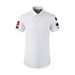 Men’s Short-Sleeve Shirt – Rose Print, Slim Fit, Breathable Cotton Blend, Modern Style_viptrois.com