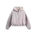 Winter Mountain Carving Hooded Sweater Cotton-padded Jacket Men's American Retro Deconstruction Loose Piled Thickened Cotton Jacket Trend_viptrois.com