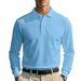 Men's Waffle-Knit Long Sleeve Polo Shirt – Relaxed Fit With Asymmetrical Detail (White/Black/Yellow/Burgundy/Light Grey/Sky Blue, S-XXXL)_viptrois.com
