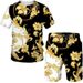 Men's Clothing T-Shirt Suit 3D Printing Men's Loose Short-Sleeved Shorts Suit_viptrois.com