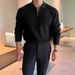 Men’s Stylish Zip-Up Knit Sweater – Korean-Inspired Stand Collar, Casual & Trendy For All Seasons_viptrois.com