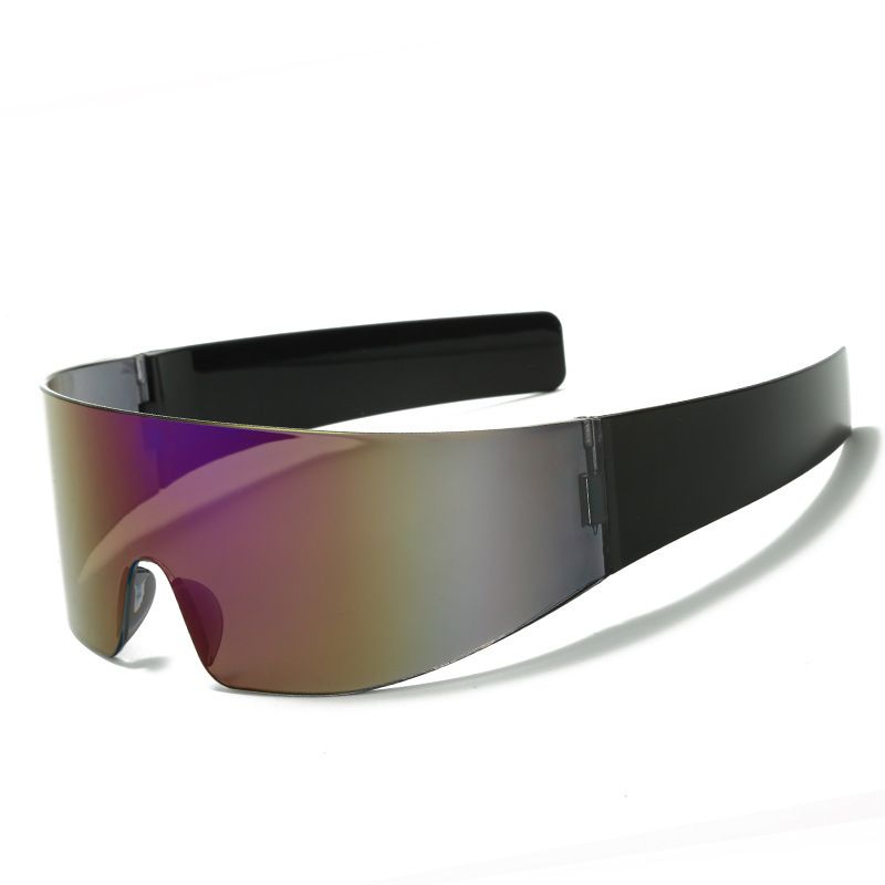 New Widened Lens Future Warrior Punk Style Sports Glasses Technology Sense Sunglasses Windproof Sunglasses_viptrois.com