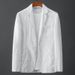 1 2023 Summer Solid Color Linen Men's Spring Youh Slim Fi Fashion Casual Thin Comforable Breahable Single Blazer_viptrois.com