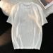 Men's Clothing Short Sleeved T Shirt Ins Loose Simple Casual Top Version Of The Trendy Split Short Sleeved T Shirt_viptrois.com