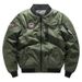 Men's Reversible Streetwear Bomber Jacket – Slim-Fit Stand Collar Aviator Coat With Zipper Details (Regular/Long Sleeve, S-7XL)_viptrois.com