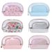 Semicircular PVC Two Piece Transparent Cosmetic Bag Large Capacity Travel Portable Wash Bag Girls Cosmetic Storage Bag_viptrois.com