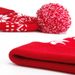 Cross-border Hot Jacquard Christmas Hat Fur Ball Fold New Year Gift Winter Warm Pullover Knitted Hat_viptrois.com