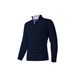 Men's Half-Zip Knit Sweater – Autumn/Winter Casual Pullover With Solid Color Design_viptrois.com