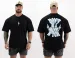 100% Pure Cottonshort-sleeved Hip-hop Rap Loose Youth Heavyweight Cotton Round-neck T-shirt_viptrois.com