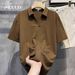 Men's Clothing Short Sleeved Men's Polo Shirt Handsome Trendy New Summer Thin V Neck Polo Shirt Men_viptrois.com