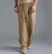 Men's Clothing Men's Large Size Loose Casual Pants Linen Breathable Sports Trousers Men_viptrois.com