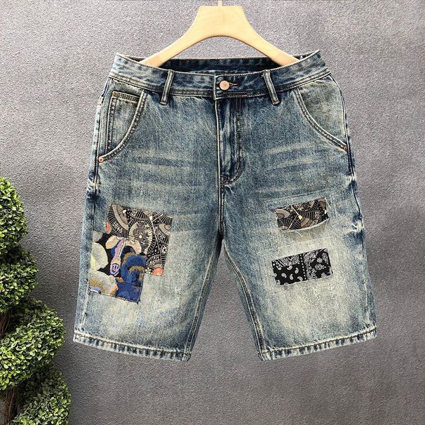 Men's Clothing Handsome Denim Shorts Men's Loose Shorts_viptrois.com