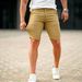 Summer Men's Slim Fit Plaid Five Point Business Casual Shorts Breathable Thin Trendy Style_viptrois.com