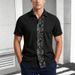 Plus Size Men's Summer Shirts Linen Short Sleeved Casual Style Lapel_viptrois.com
