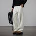 Men's Vintage Washed Cotton Trousers - Relaxed Straight-Leg Casual Pants (Retro Distressed Look, Unisex Streetwear, Oversize Fit)_viptrois.com