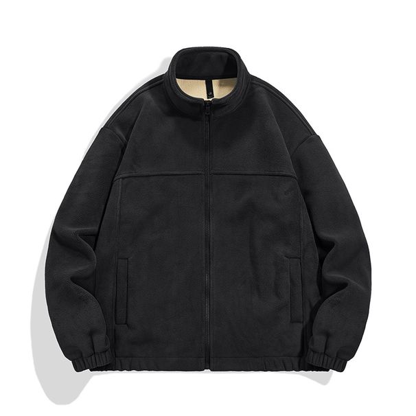 Unisex Heavyweight Fleece Jacket – -Inspired Zip-Up Pullover With Stand Collar (M-4XL, 3 Colors)_viptrois.com