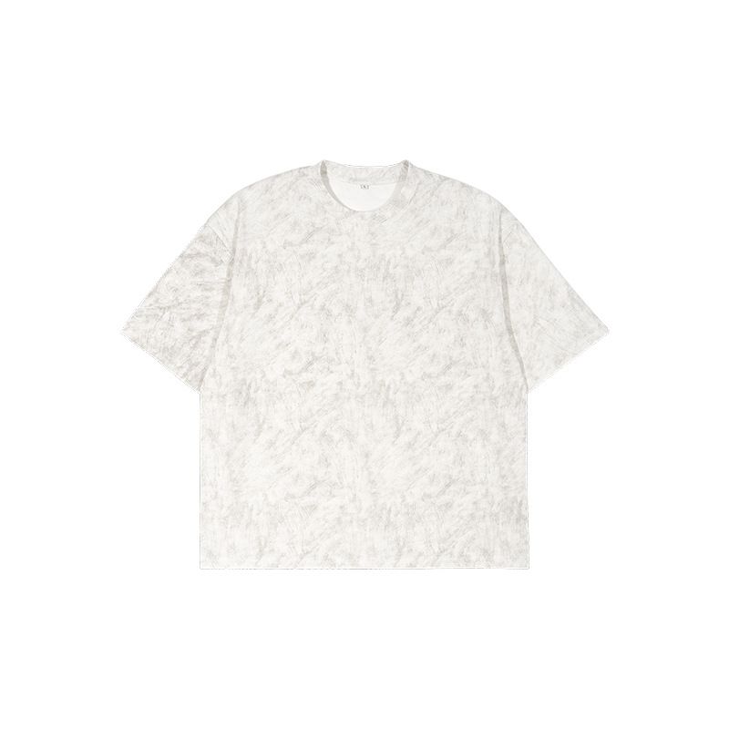 "Men's Vintage Wax-Wash T-Shirt – Heavyweight Cotton, Oversized Fit, Retro Streetwear Essential"_viptrois.com
