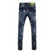 Best-selling Ripped Men's Jeans, Small Feet, Elastic Spring And Summer Men's Hand-painted Printed Long Pants_viptrois.com