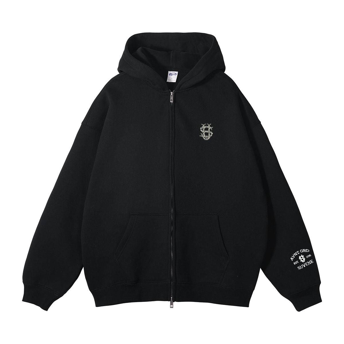 Men's Y2K Pearl Letter Hoodie - Glow-in-Dark US Print Jacket | Unisex Oversized Streetwear_viptrois.com