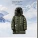 Men's Winter Detachable Hooded Parka Coat With Faux Fur Trim, Oversized Fit, Heavyweight Polyester Fill, Multi-Pocket Design, Casual Long Jacket_viptrois.com