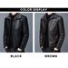 Autumn And Winter Styles With Plush And Thick Leather Jacket, High Collar For Warmth And Fashion, Versatile For Daily Use_viptrois.com