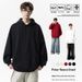 Heavyweight Fleece Hoodie – Unisex Oversized Streetwear Pullover With Kangaroo Pocket (380GSM)_viptrois.com