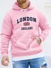 Men's Autumn And Winter Casual Fashionable Loose Hooded Sweatshirt London England Pattern Printed Warm Long Sleeved Pullover_viptrois.com